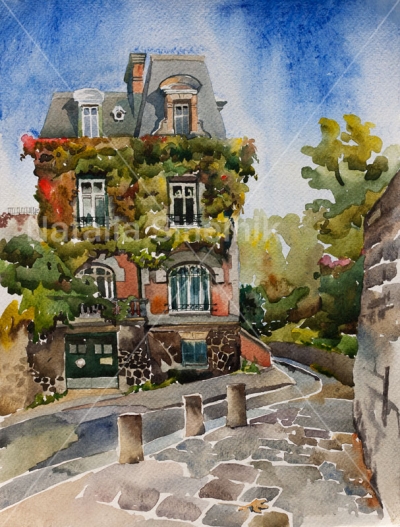Ivy house on Montmartre